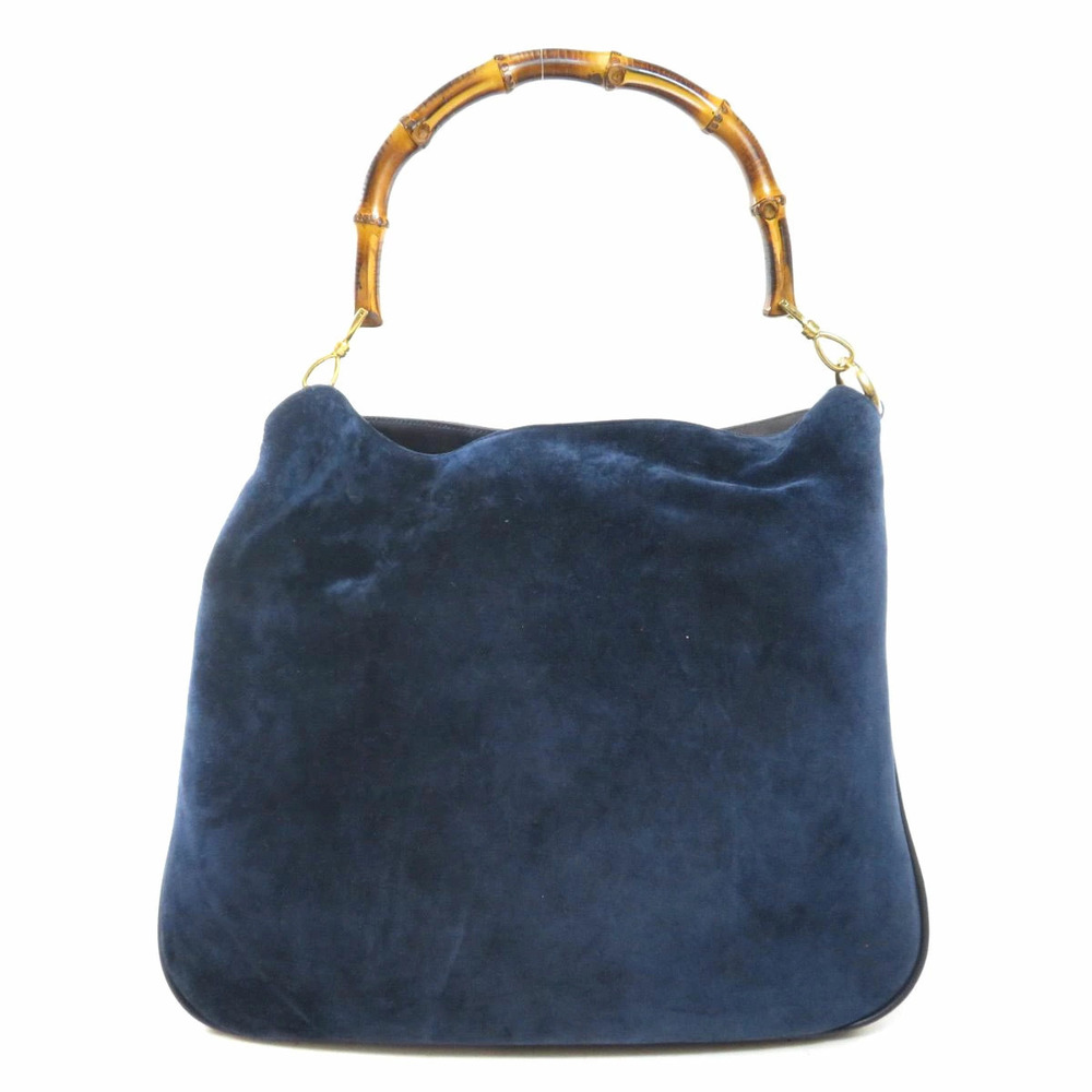 Gucci Bag Suede Handbag Bamboo